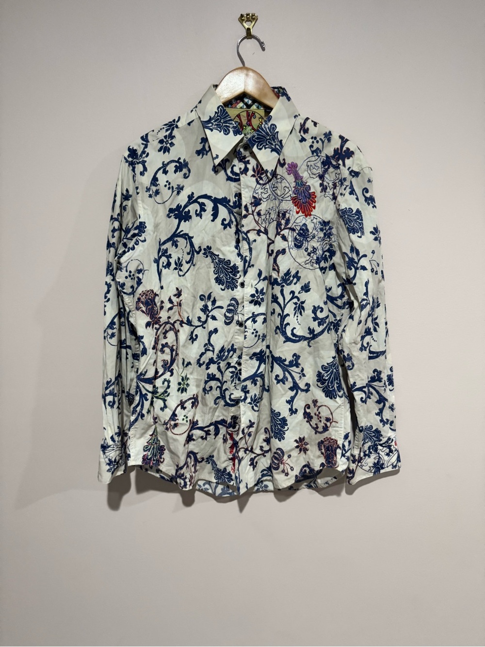 Robert Graham Limited Edition Button Down Shirt Mens Large• MINT CONDITION
